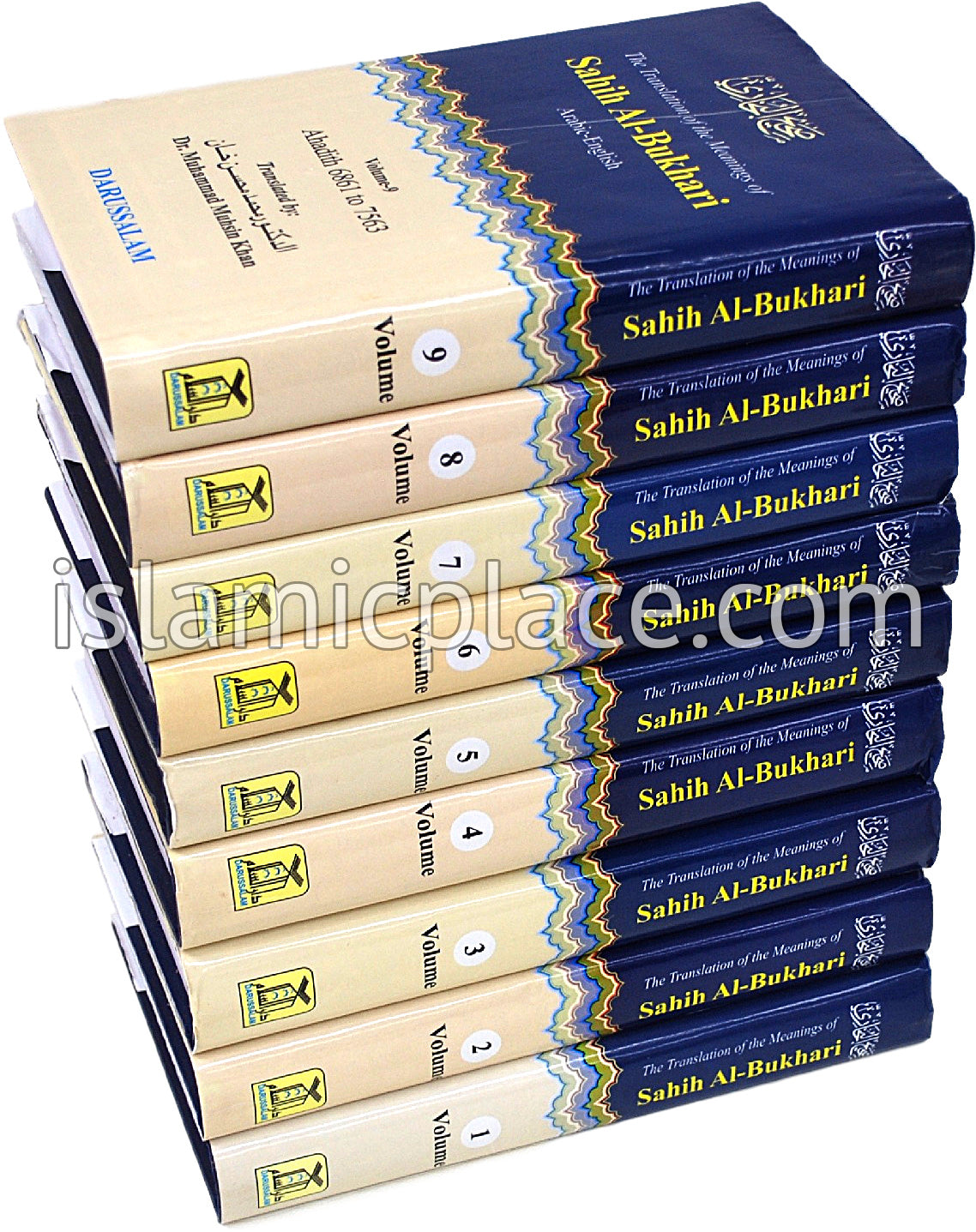 [9 vol set] Sahih Al-Bukhari (Arabic and English)