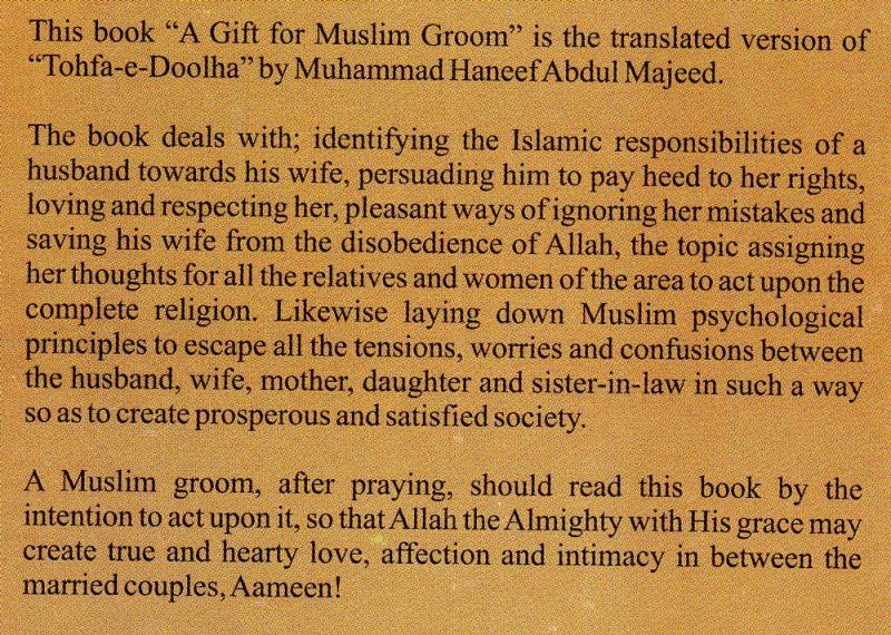 A Gift for Muslim Groom