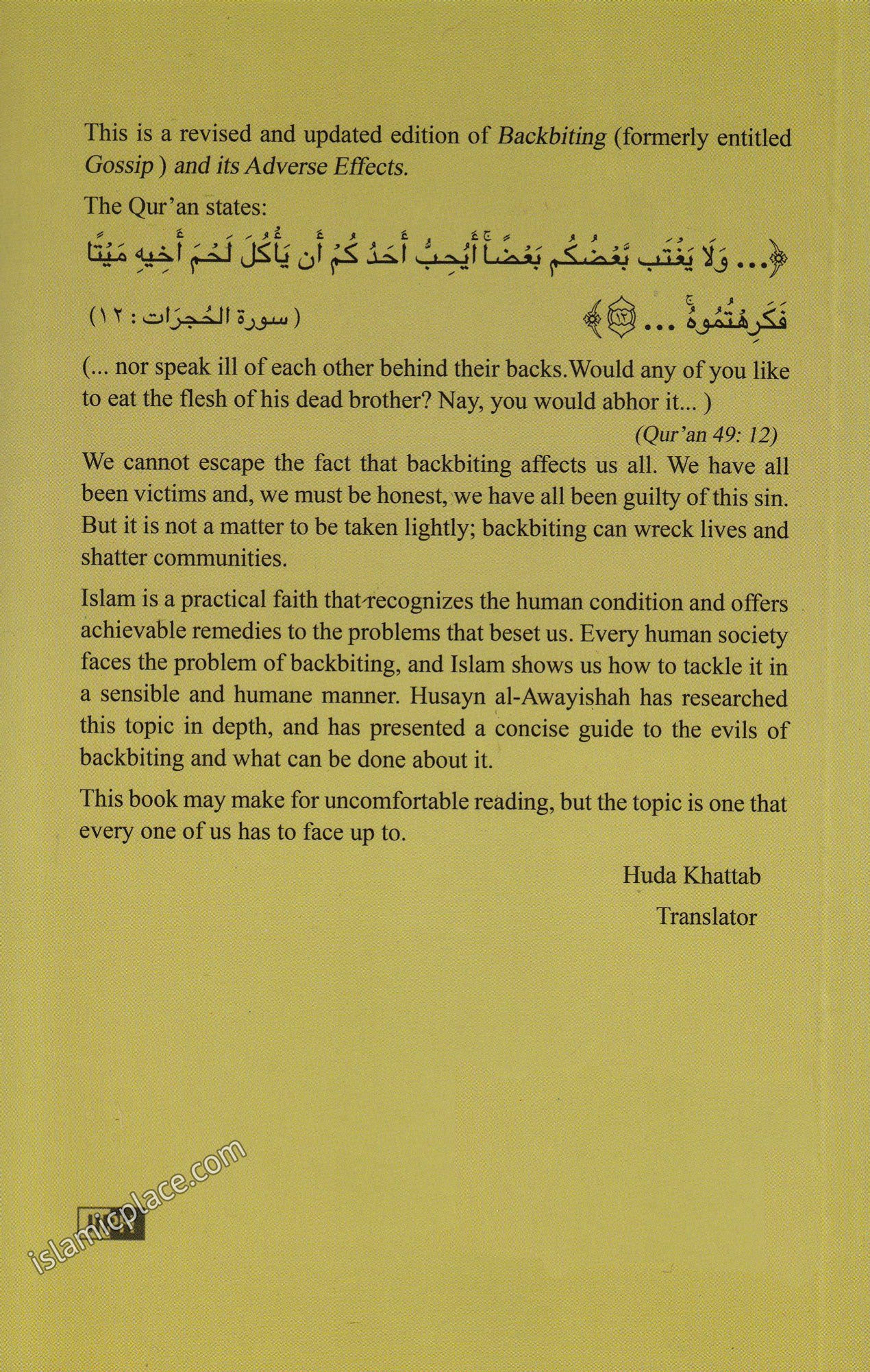 Backbiting and Its Adverse Effects - The Islamic Place