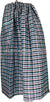 Black, Turquoise, Gray and Purple - Plaid Design Men Lungi Izar