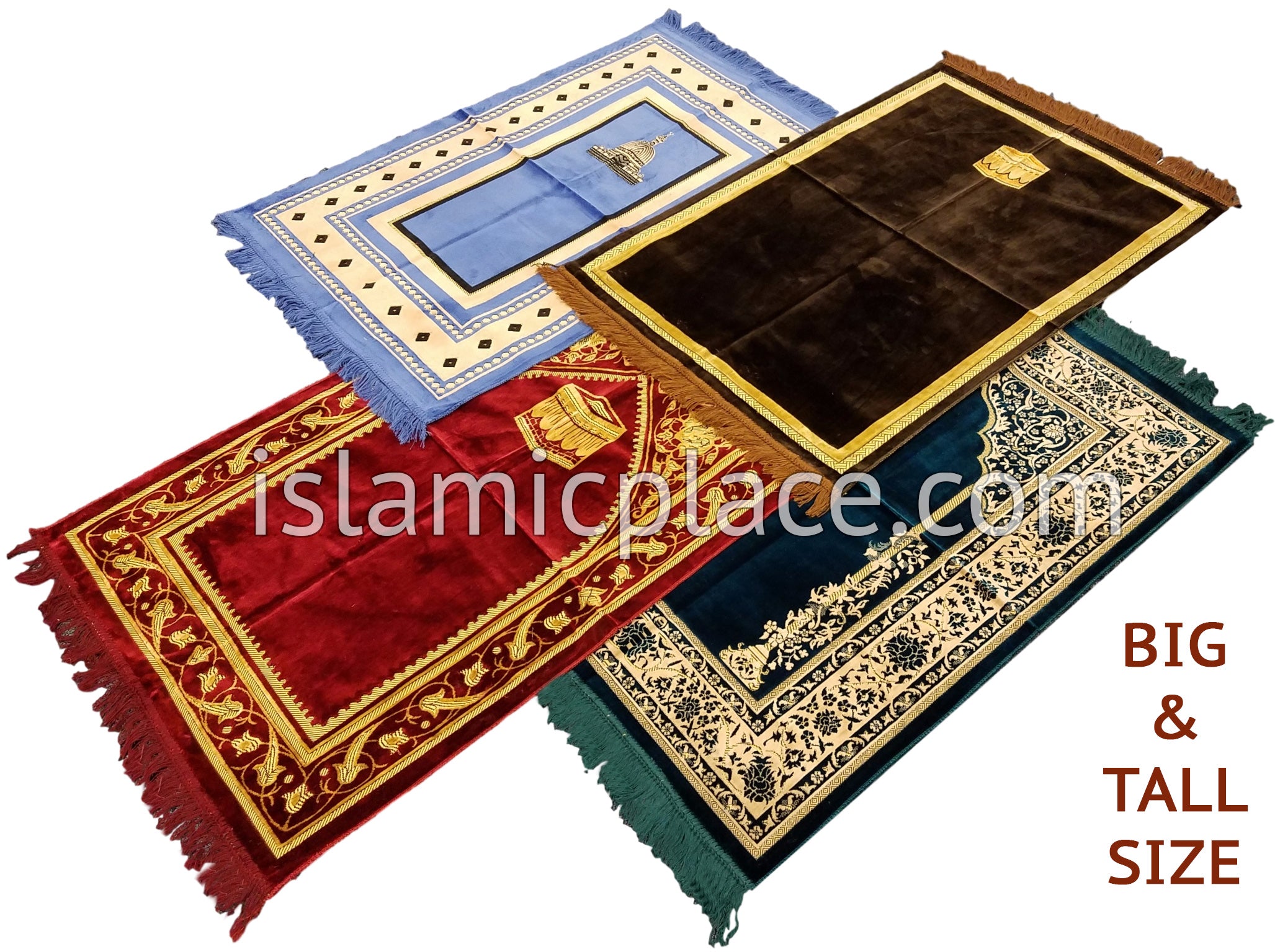 Sultan Big-Tall Size Prayer Rug - Assorted Selection - The Islamic Place