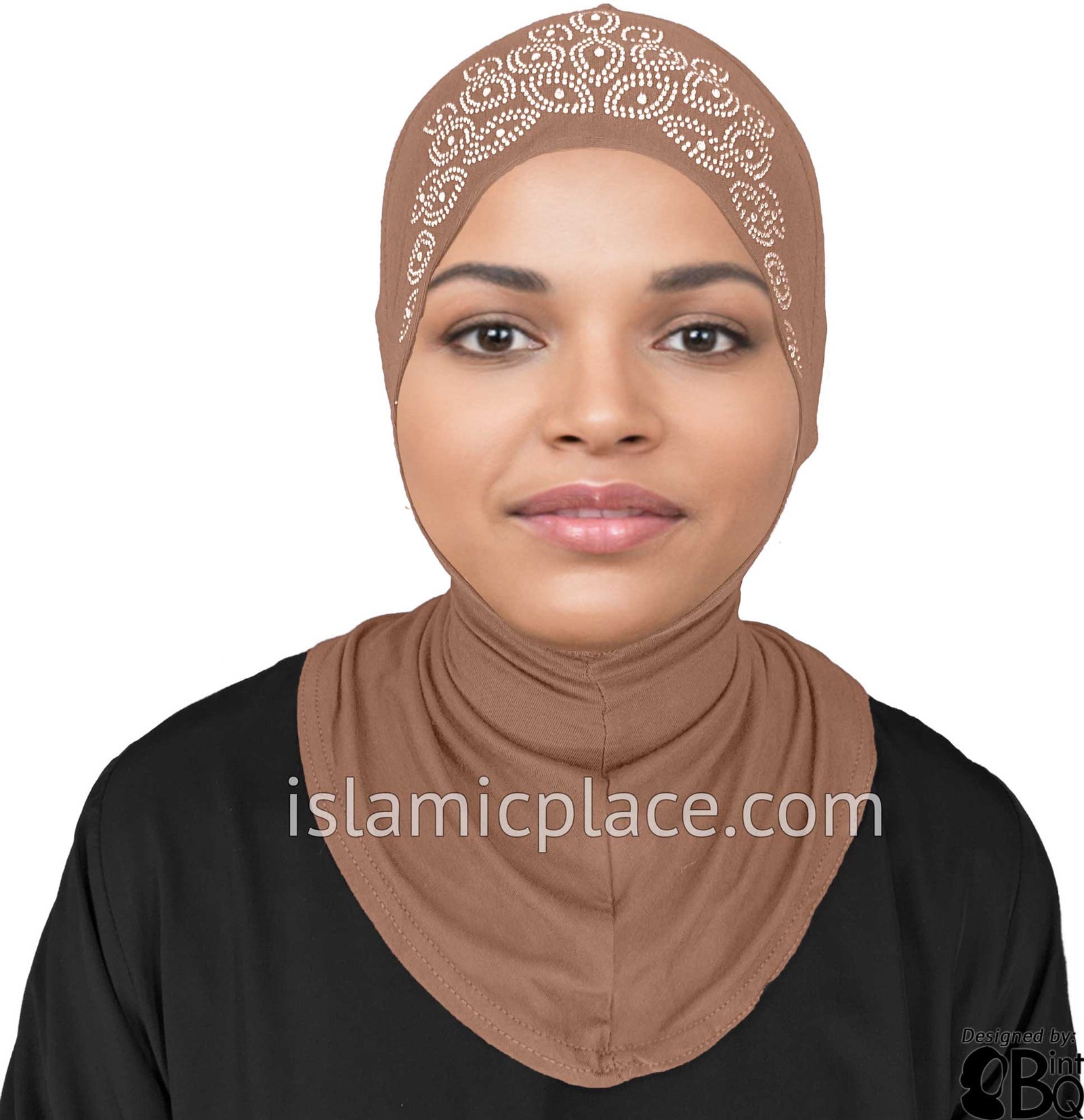 Glazed Pecan - Ninja Underscarf with Rhinestones