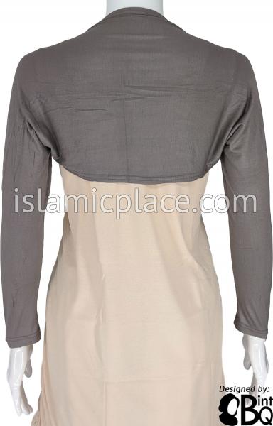 Charcoal Gray - Connected Full Bolero Sleeve