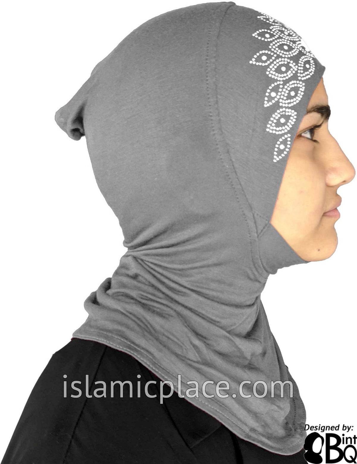 Silver - Ninja Underscarf with Rhinestones