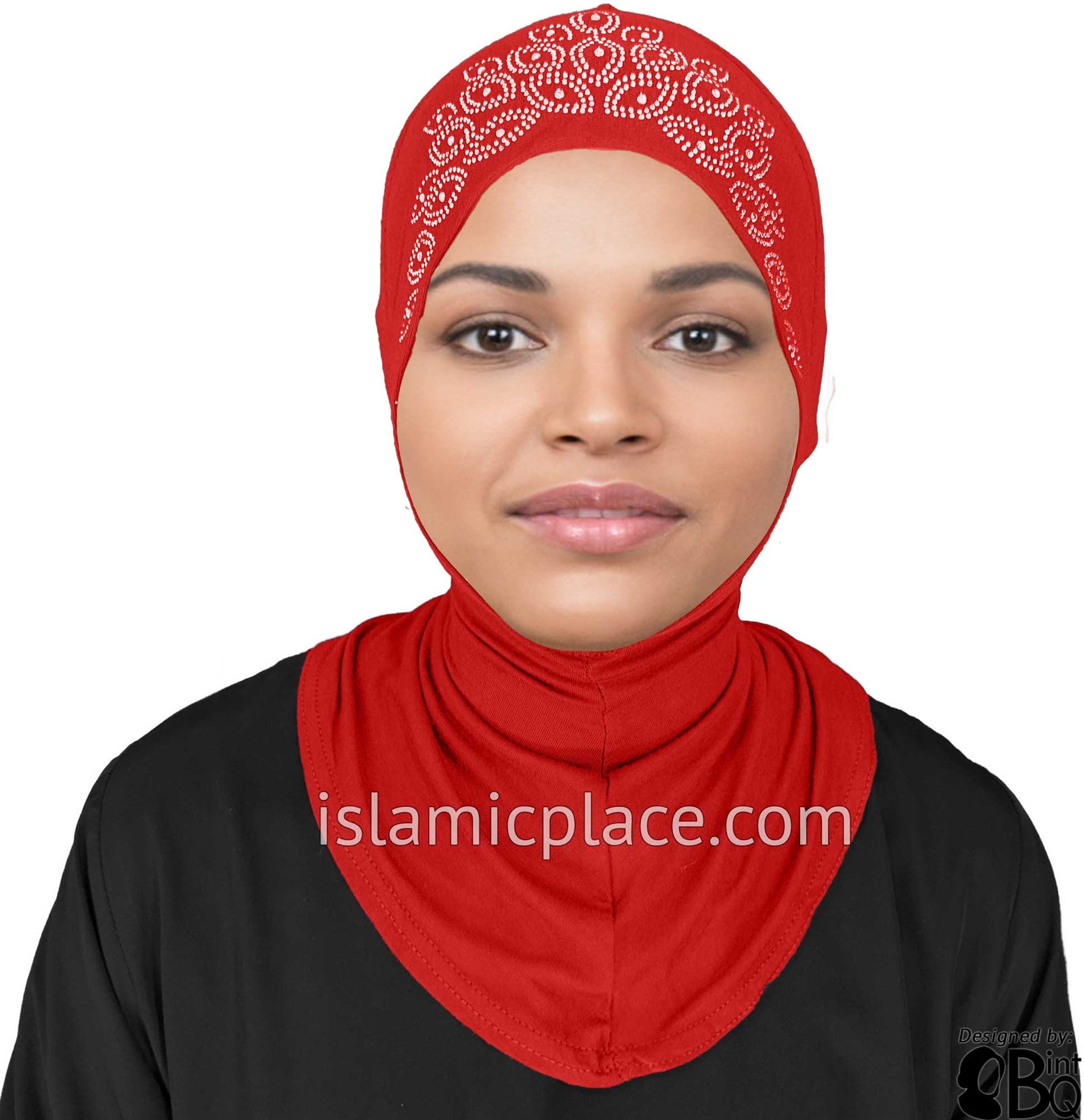 Red - Ninja Underscarf with Rhinestones