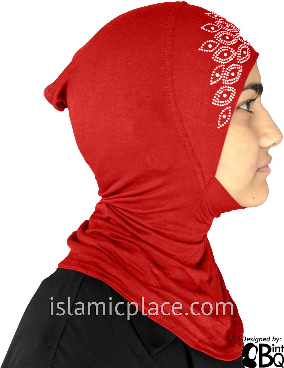 Red - Ninja Underscarf with Rhinestones