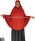 Rust - Plain Overhead Khimar - Extra Long Knee Length