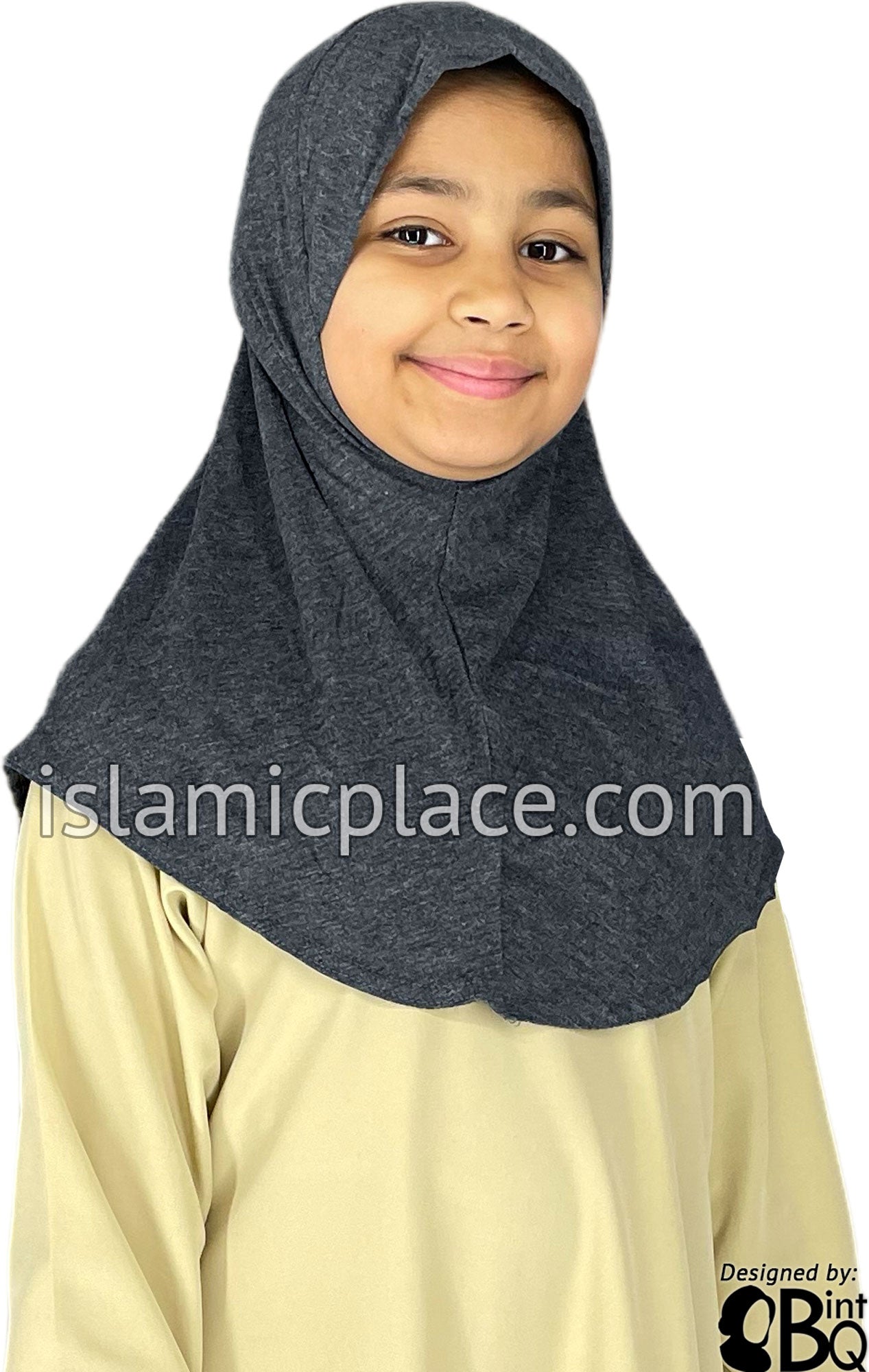 Heather Gray - Plain Girl size (1-piece) Hijab Al-Amira