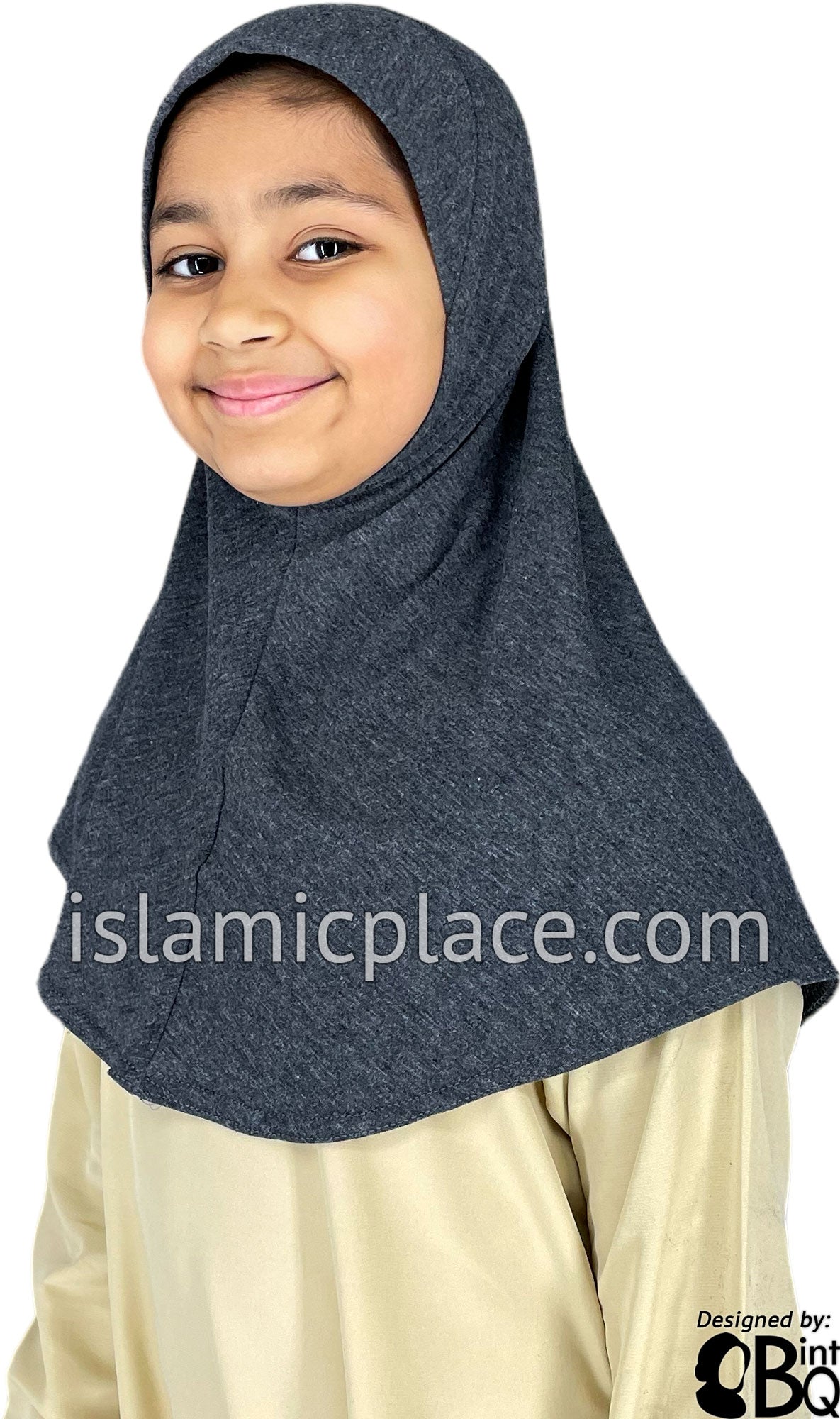 Heather Gray - Plain Girl size (1-piece) Hijab Al-Amira