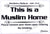 Sticker: "This is a Muslim Home" sign