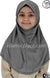 Charcoal Gray - Plain Girl size (1-piece) Hijab Al-Amira