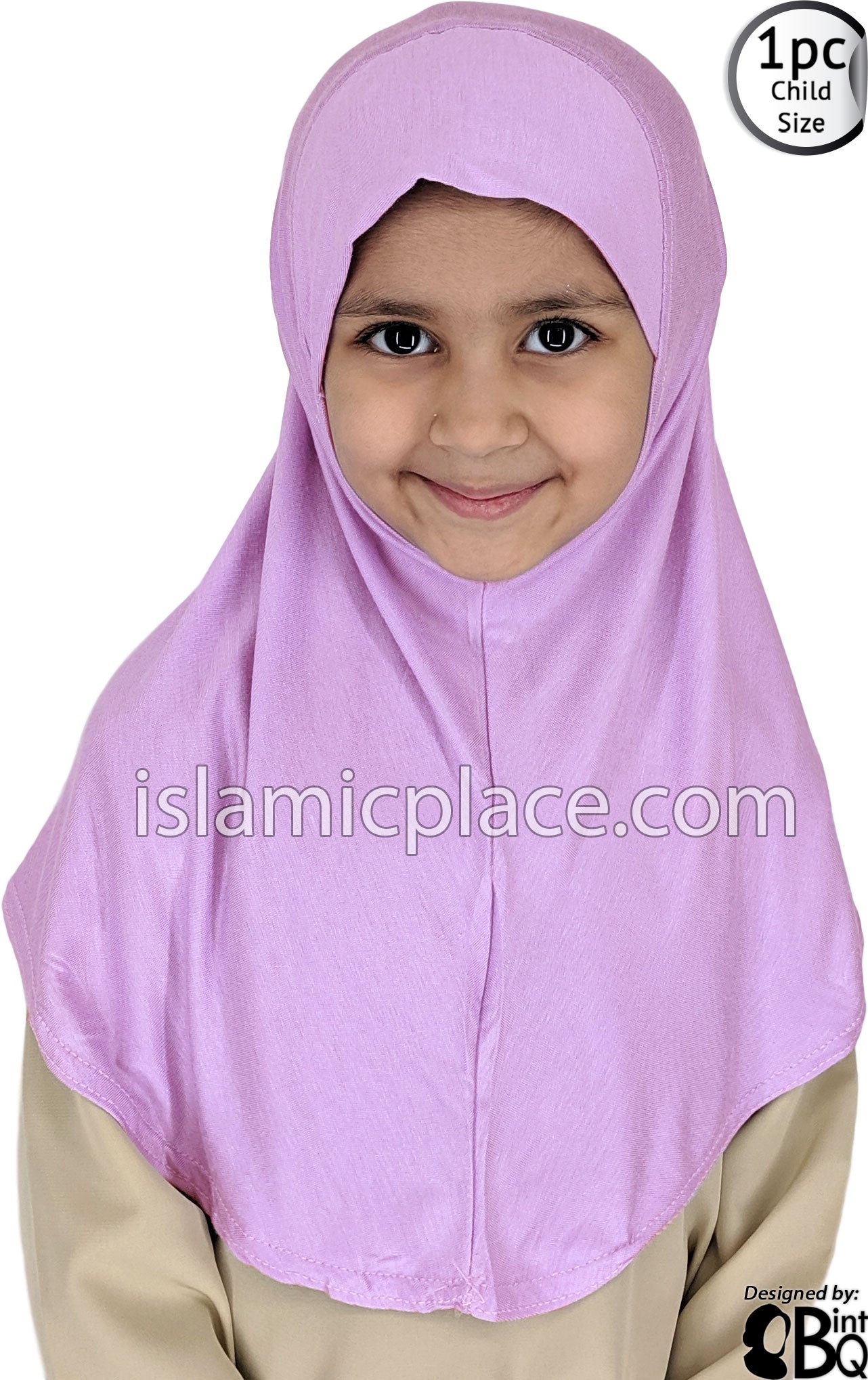 Lavender - Plain Girl size (1-piece) Hijab Al-Amira