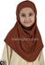 Rust Plain Girl size (2-piece) Hijab Al-Amira