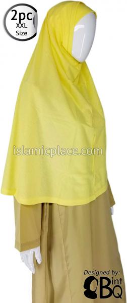 Yellow Plain Adult (XX-Large) Hijab Al-Amira