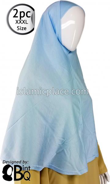Sky Blue Plain Adult (XXX-Large) Hijab Al-Amira