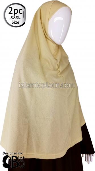 Khaki Plain Adult (XXX-Large) Hijab Al-Amira
