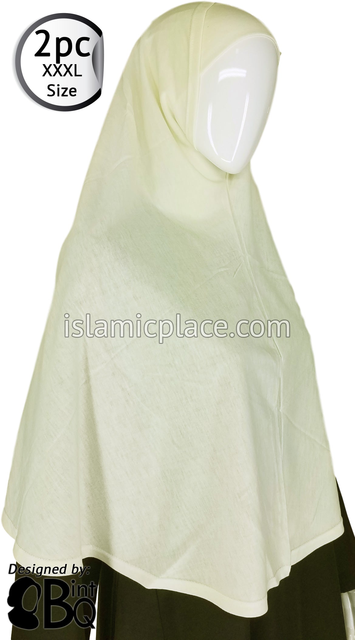 Off-White Plain Adult (XXX-Large) Hijab Al-Amira