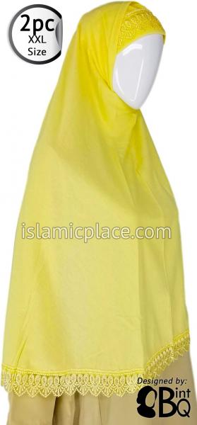 Yellow Lace Adult (XX-Large) Hijab Al-Amira