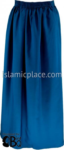 Dark Teal - Basics Plain Skirt by BintQ
