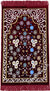 Burgundy Prayer Rug with Floral Paradise Mihrab