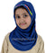 Royal Blue - Lace Daisy Flowers Hijab Al-Amira - Girl size (1-piece)