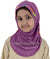 Light Purple - Lace Daisy Flowers Hijab Al-Amira - Girl size (1-piece)